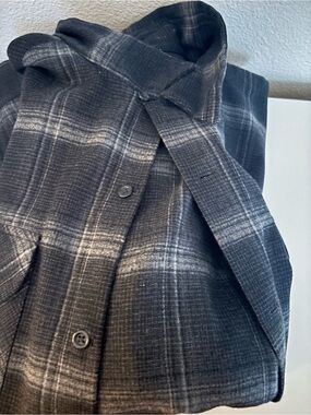 Black and Gray Pendleton x Hurley Button-Up